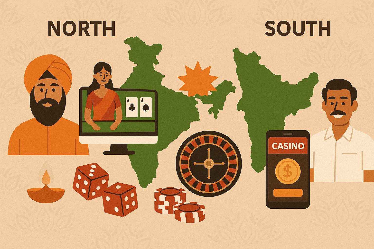 North vs South iGaming Differences in India